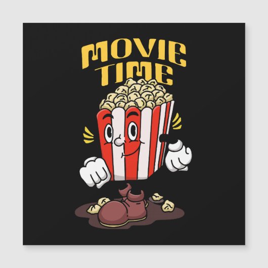 Popcorn Mascotte Cartoon (Voorkant)