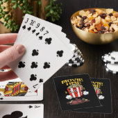 Popcorn Mascotte Cartoon Pokerkaarten (Insitu)