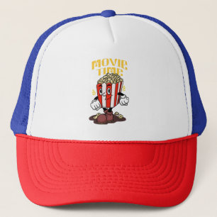 Popcorn Mascotte Cartoon Trucker Pet