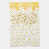 Popcorn met gesmolten boter theedoek (Verticaal)