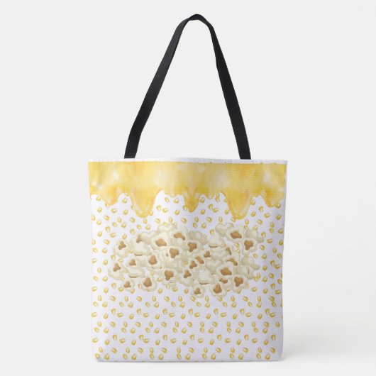 Popcorn met gesmolten boter tote bag (Voorkant)