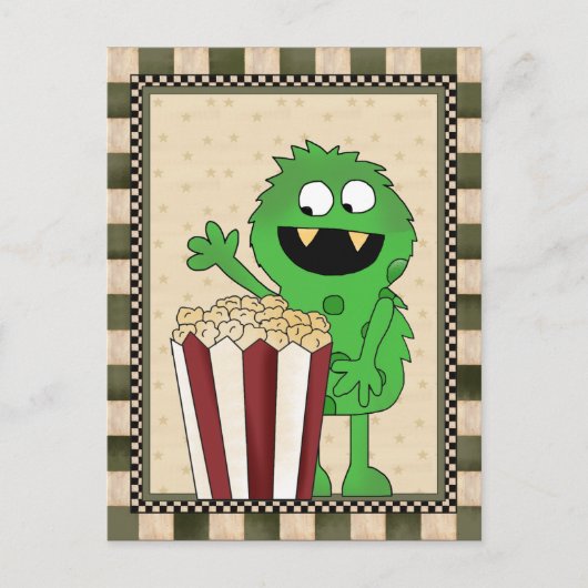Popcorn Monster voegt briefkaart toe (Voorkant)