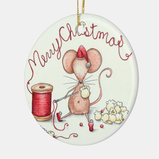 Popcorn Mouse Ornament (Links)