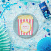 Popcorn Movie Night Birthday Party Supply Papieren Bordje (Feest)