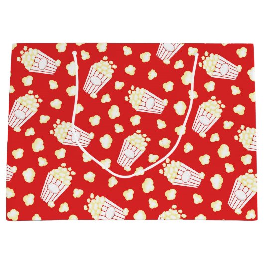popcorn Movie night party Large Cadeautasje (Voorkant)