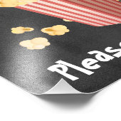 Popcorn Movie Shower Treat Sign Foto Afdruk (Hoek)