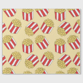 Popcorn naadloos patroon.  handgetekende cadeaupapier (Vlak)