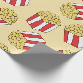 Popcorn naadloos patroon.  handgetekende cadeaupapier (Hoek)