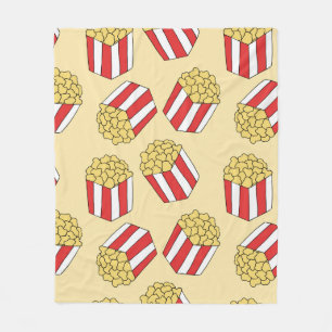 Popcorn naadloos patroon.  handgetekende fleece deken