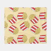Popcorn naadloos patroon.  handgetekende fleece deken (Voorkant (Horizontaal))