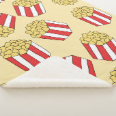 Popcorn naadloos patroon.  handgetekende sherpa deken (3/4)