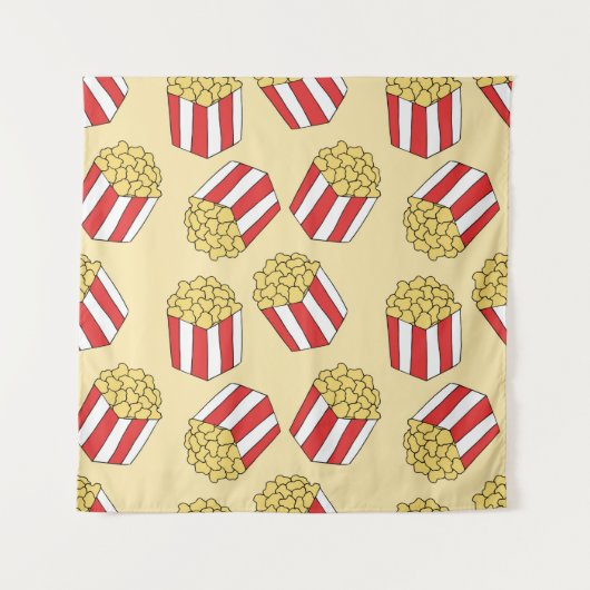 Popcorn naadloos patroon.  handgetekende wandkleed (Voorkant)