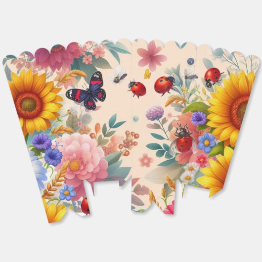 Popcorn Nature Favor Box Bedankdoosjes (Ongevouwen)