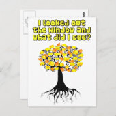 Popcorn op de abrikozenboom briefkaart (Voorkant / Achterkant)