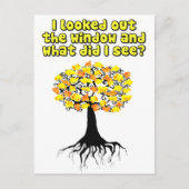 Popcorn op de abrikozenboom briefkaart (Voorkant)