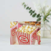 Popcorn op het briefkaart van het cinema-afbeeldin (Staand voorkant)