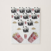 Popcorn Panda Beer Jigzaag Puzzle Daisy Legpuzzel (Verticaal)