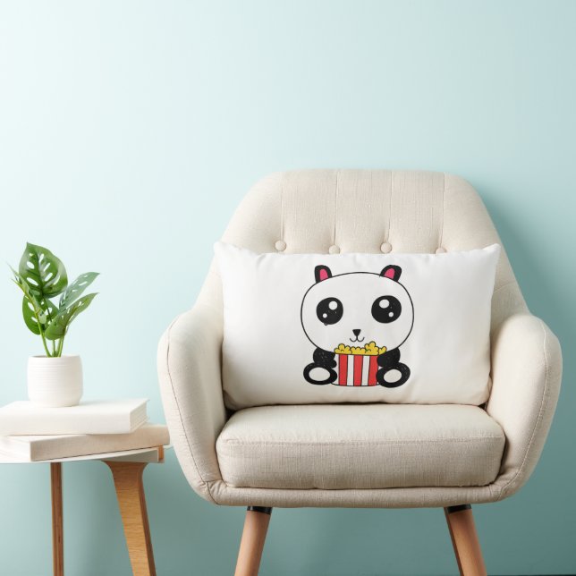 Popcorn Panda Kussen (Stoel)