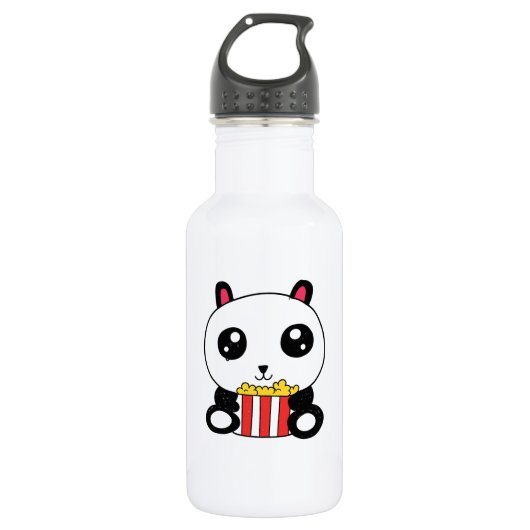 Popcorn Panda Waterfles (Voorkant)