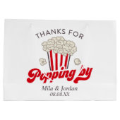 Popcorn Party Favor Gift Bag Groot Cadeauzakje (Achterkant)