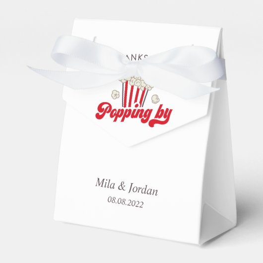 Popcorn Party Favor Gift Box Bedankdoosjes (Voorkant Zijde)