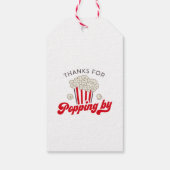 Popcorn Party Favor Gift Label Cadeaulabel (Achterkant)