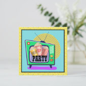 Popcorn Party / Filmavond / Slumber Party, enz. Kaart (Staand voorkant)