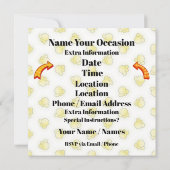 Popcorn Party / Filmavond / Slumber Party, enz. Kaart (Achterkant)