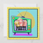 Popcorn Party / Filmavond / Slumber Party, enz. Kaart (Voorkant)