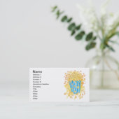 POPCORN_PARTY VISITEKAARTJE (Staand voorkant)