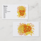 POPCORN_PARTY VISITEKAARTJE (Voorkant / Achterkant)