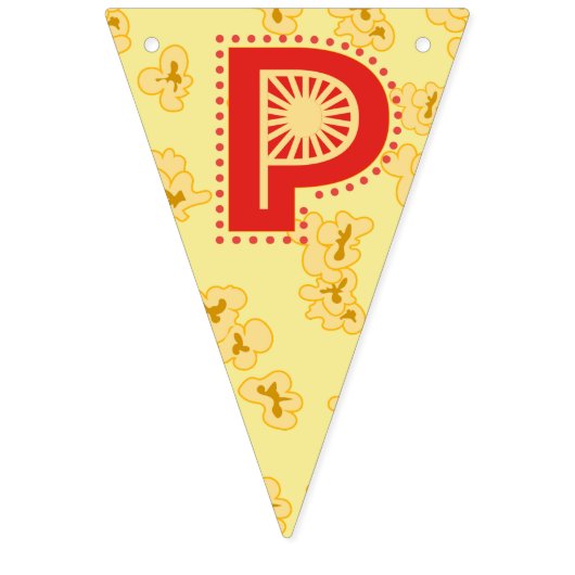 Popcorn Party Vlaggetjes (Tweede vlag)
