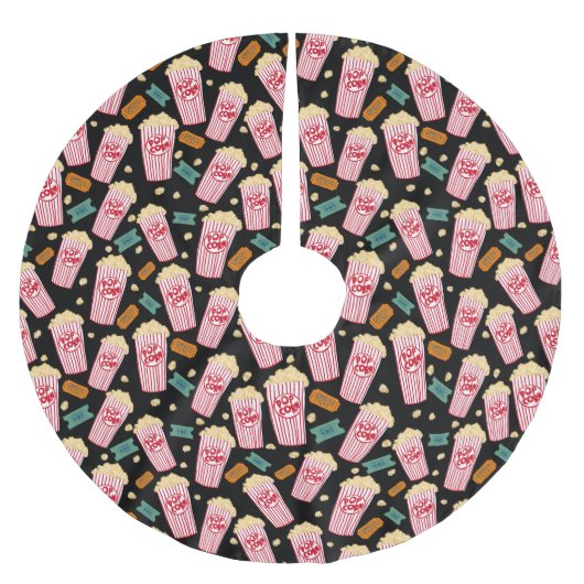 Popcorn Pattern film Night Theater Fun Kerstboom Rok (Voorkant)