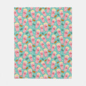 Popcorn Pattern Night Theater Fun blauwgroen Fleece Deken (Voorkant)