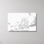 Popcorn Pencil Tekening door Sara Motolanez Canvas Afdruk (Voorkant)