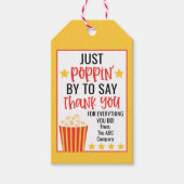 Popcorn Personeel Waardering Cadeaulabel (Voorkant)