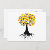 Popcorn Popping op de Abriotboom Briefkaart (Voorkant / Achterkant)