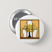 Popcorn Popping op de Abriotboom Ronde Button 5,7 Cm (Voorkant /achterkant)