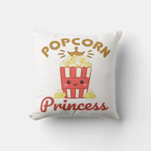 Popcorn Princess Movie Theater Popcorn Girls Women Kussen