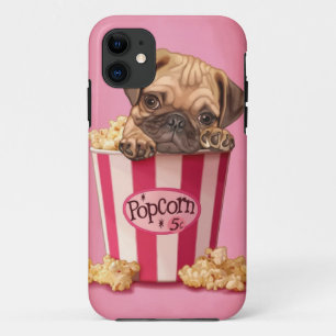 Popcorn Pug Case-Mate iPhone Case