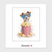 Popcorn Pup � film Night Dog Sticker (Vel)