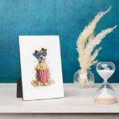 Popcorn Pup � Filmavond Hond Fotoplaat (Zijkant)