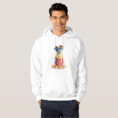 Popcorn Pup � Filmavond Hond Hoodie (Voorkant volledig)