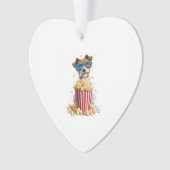 Popcorn Pup � Filmavond Hond Ornament (voorkant)