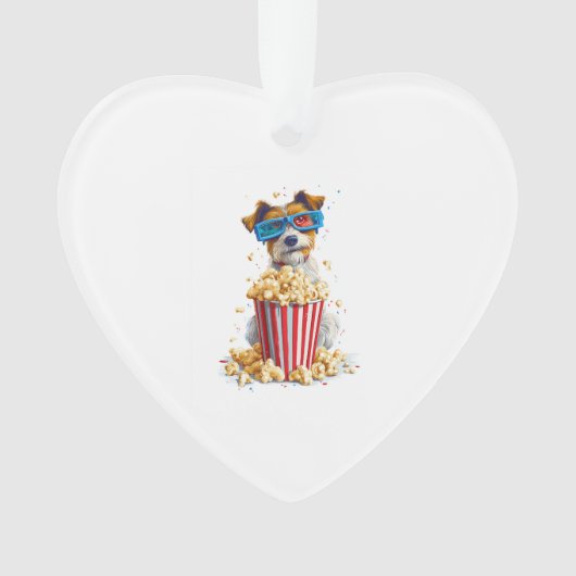 Popcorn Pup � Filmavond Hond Ornament (voorkant)