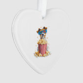 Popcorn Pup � Filmavond Hond Ornament (voorkant)