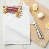 Popcorn Pup � Filmavond Hond Theedoek (Quarter Fold)