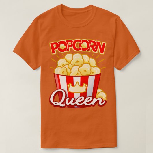 Popcorn Queen T-shirt (Design voorkant)