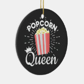 Popcorn Queen Women Girls Movie Popcorn Lover Keramisch Ornament (Rechts)