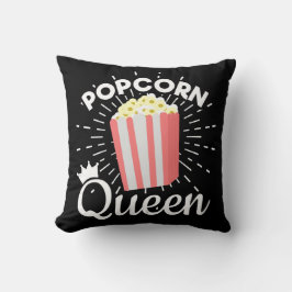 Popcorn Queen Women Girls Movie Popcorn Lover Kussen